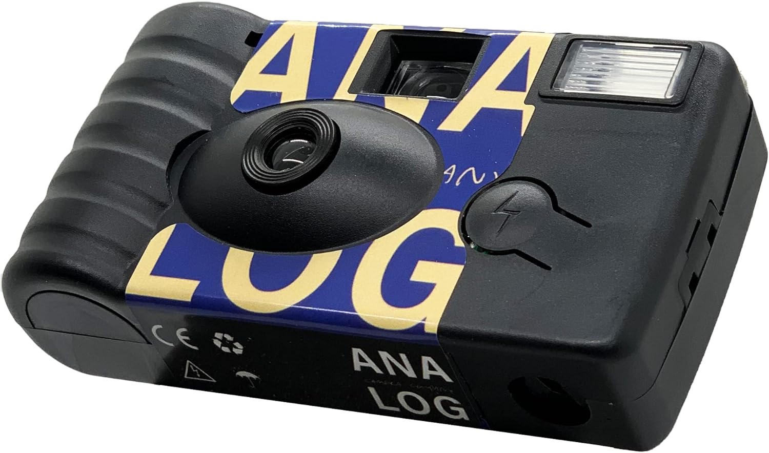 Analog Disposable Camera w/Flash + Development & Digital Uploads (Blue) | 35mm Film Single-Use Camera, 24 Exposures, Pictures Sent to Your Phone