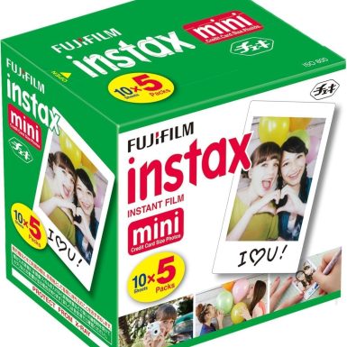 Mini Instant Film, 10 Sheets×5 Pack(Total 50 Shoots)